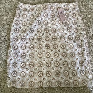 Ann Taylor Lined Skirt Tan Size 4P NWT